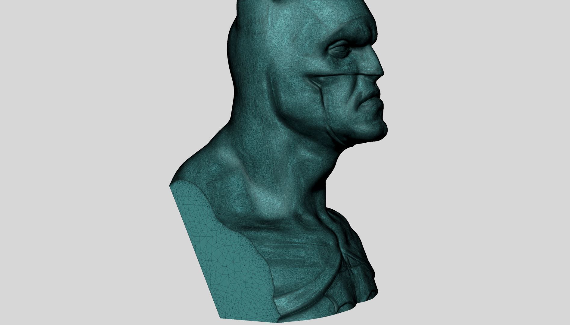 Batman Bust A 3D print model_10