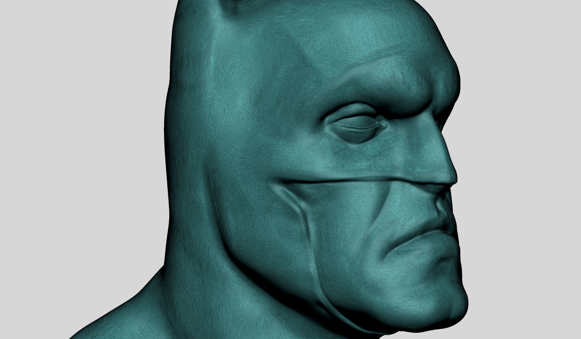 Batman Bust A 3D print model_9