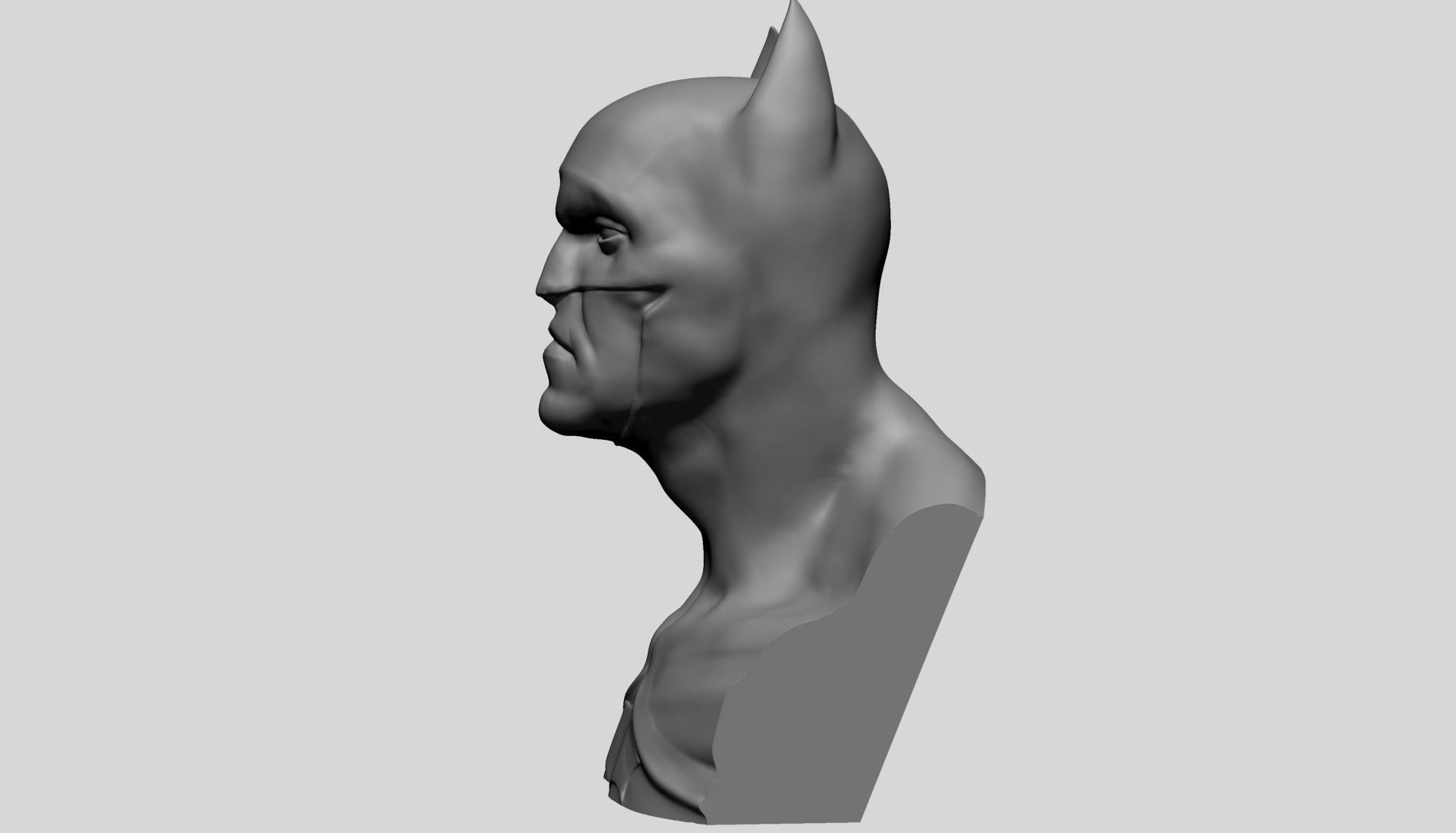 Batman Bust A 3D print model_6