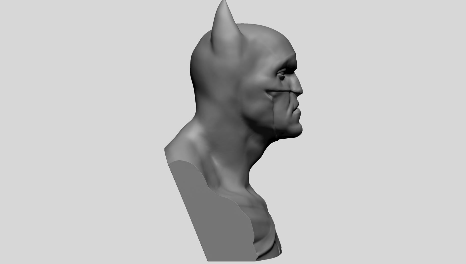 Batman Bust A 3D print model_2
