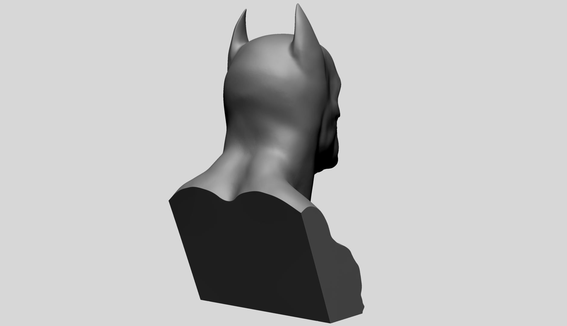 Batman Bust A 3D print model_3