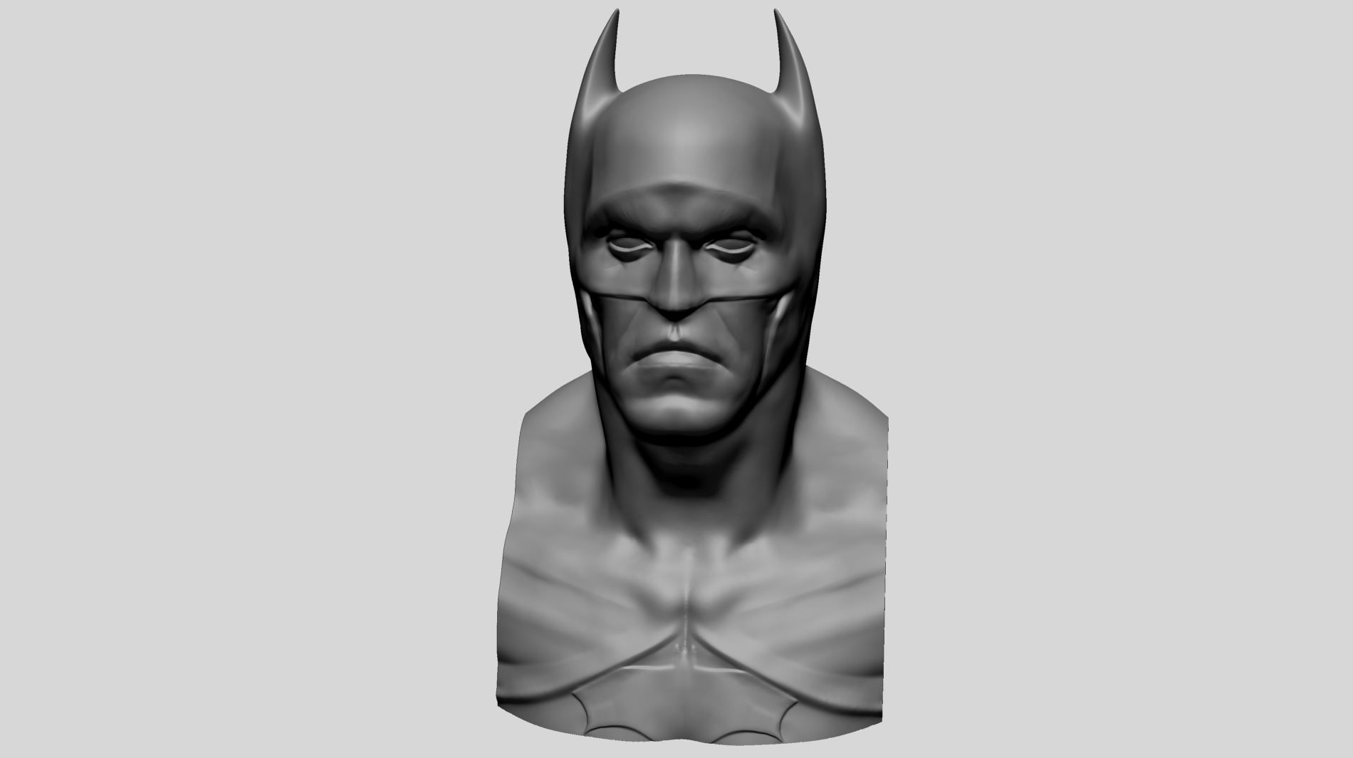 Batman Bust A 3D print model_7