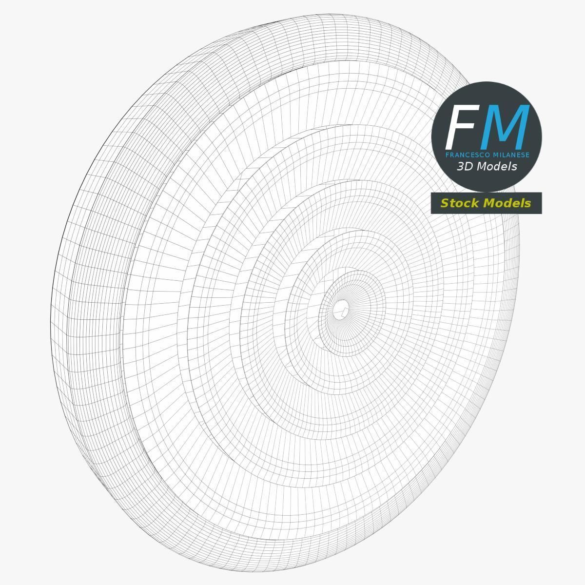 Round air vent 3D model_7