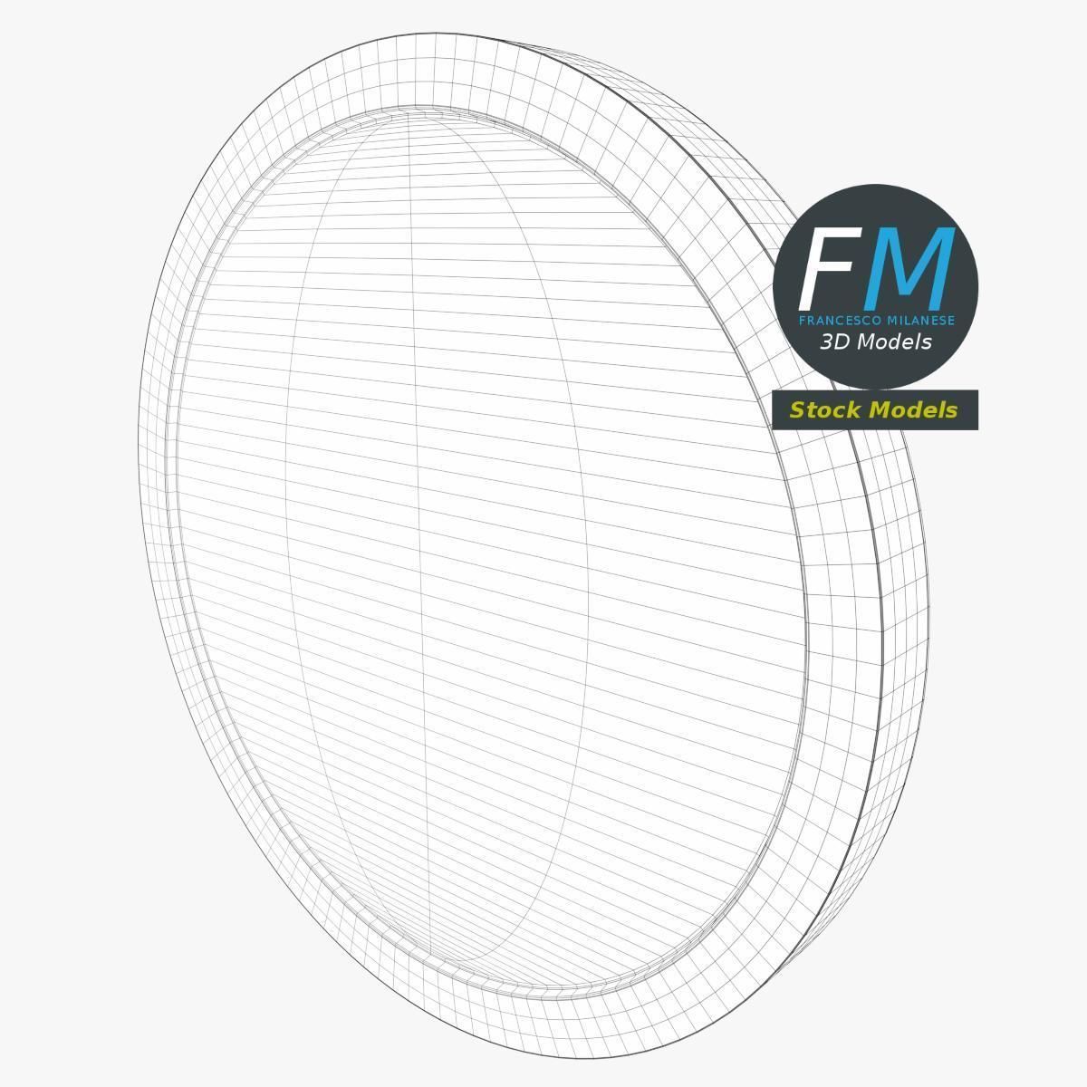 Round air vent 3D model_8