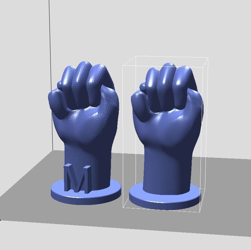 ASL Alphabet 3D print model_17