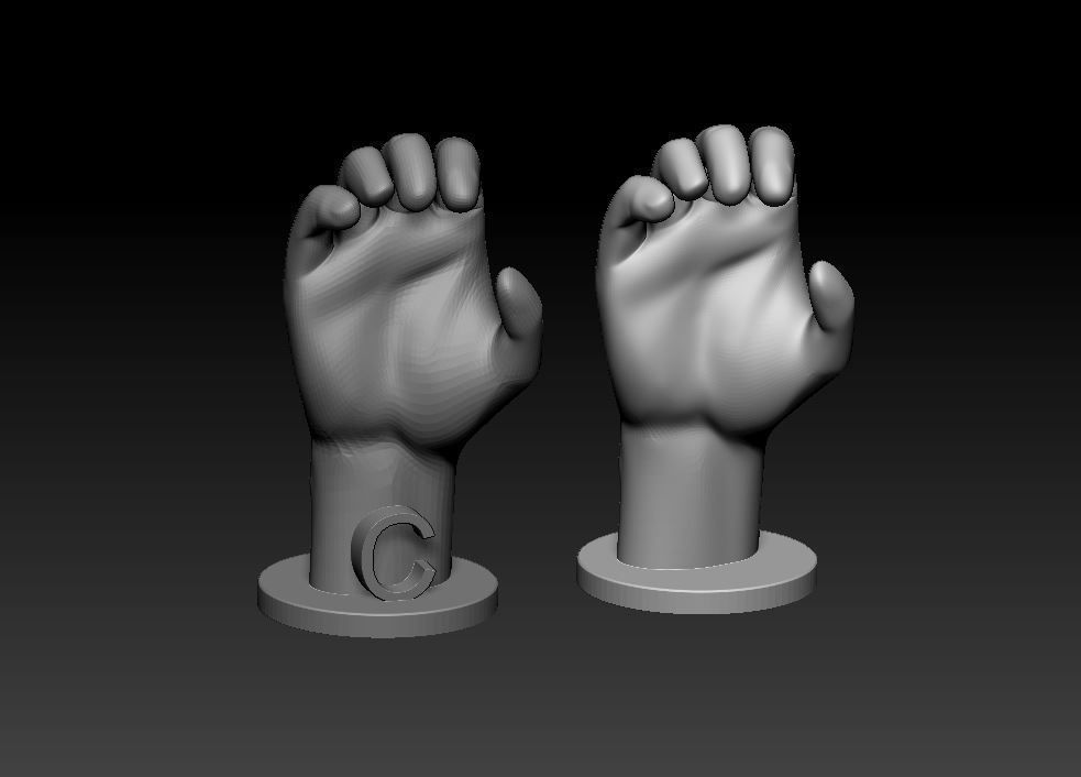 ASL Alphabet 3D print model_7