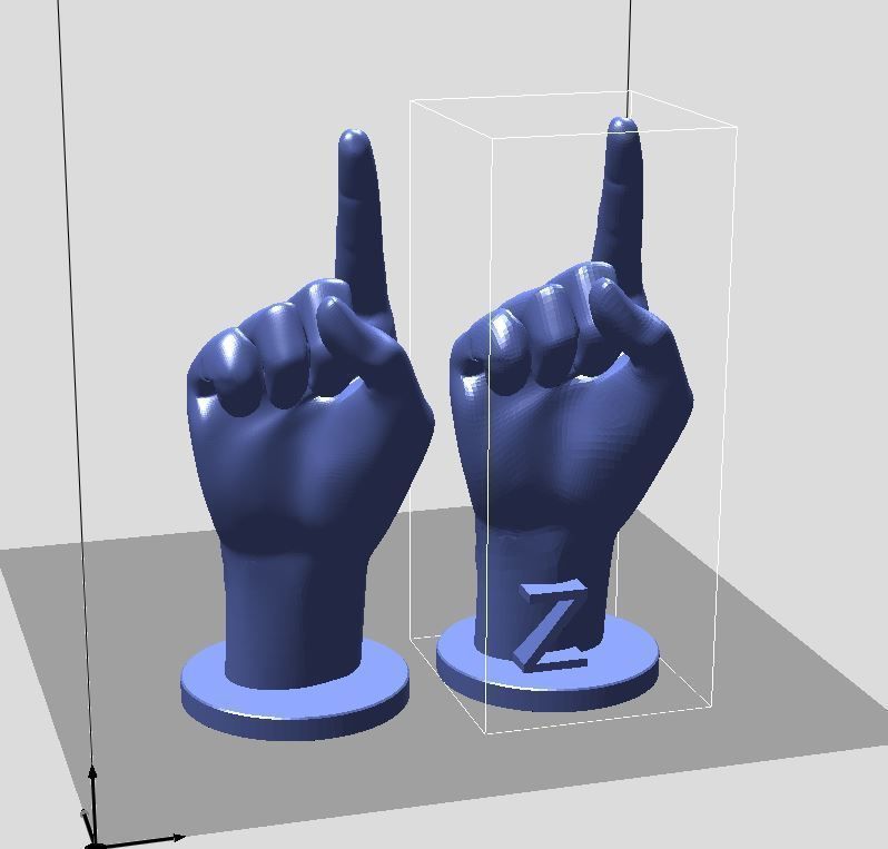 ASL Alphabet 3D print model_30