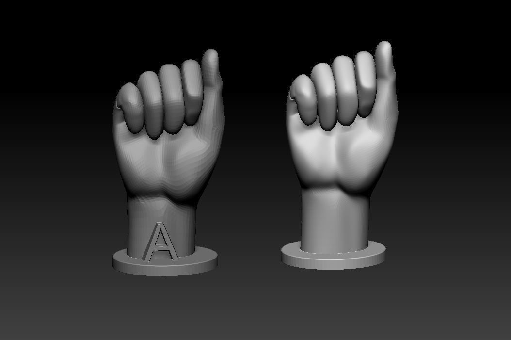 ASL Alphabet 3D print model_4