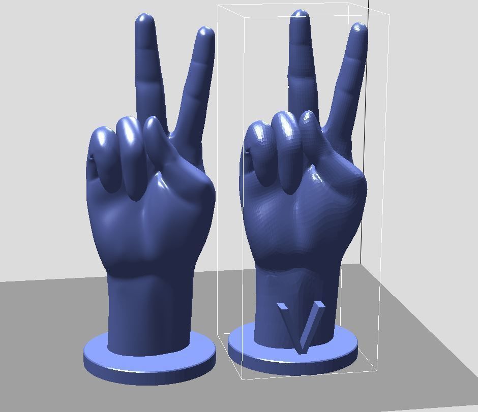 ASL Alphabet 3D print model_26