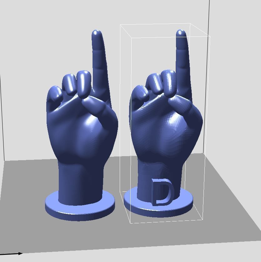 ASL Alphabet 3D print model_8