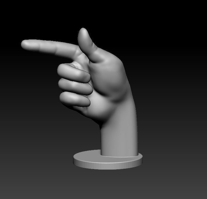 ASL Alphabet 3D print model_31