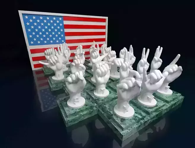 ASL Alphabet 3D print model