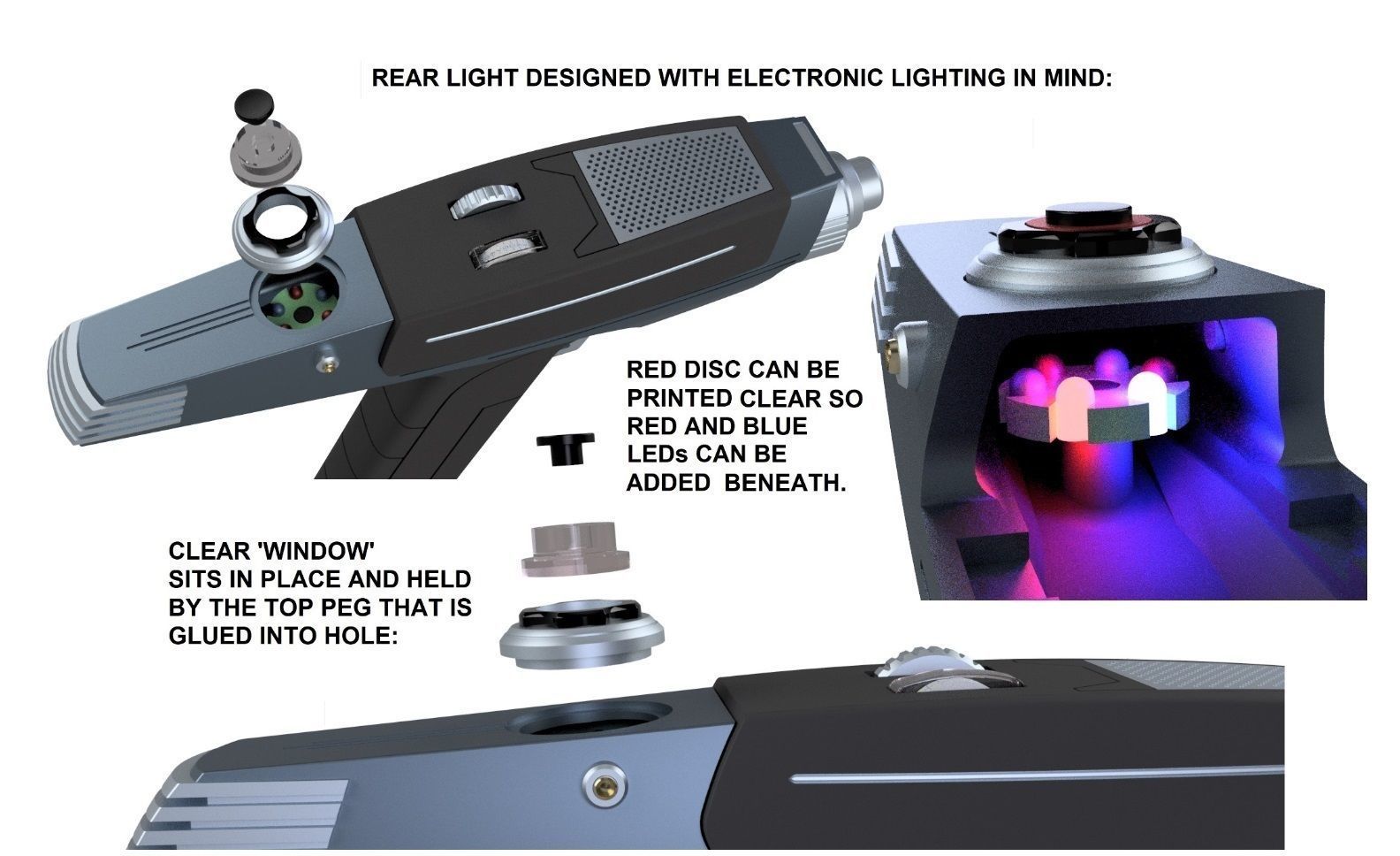 Strange New Phaser 3D print model_7