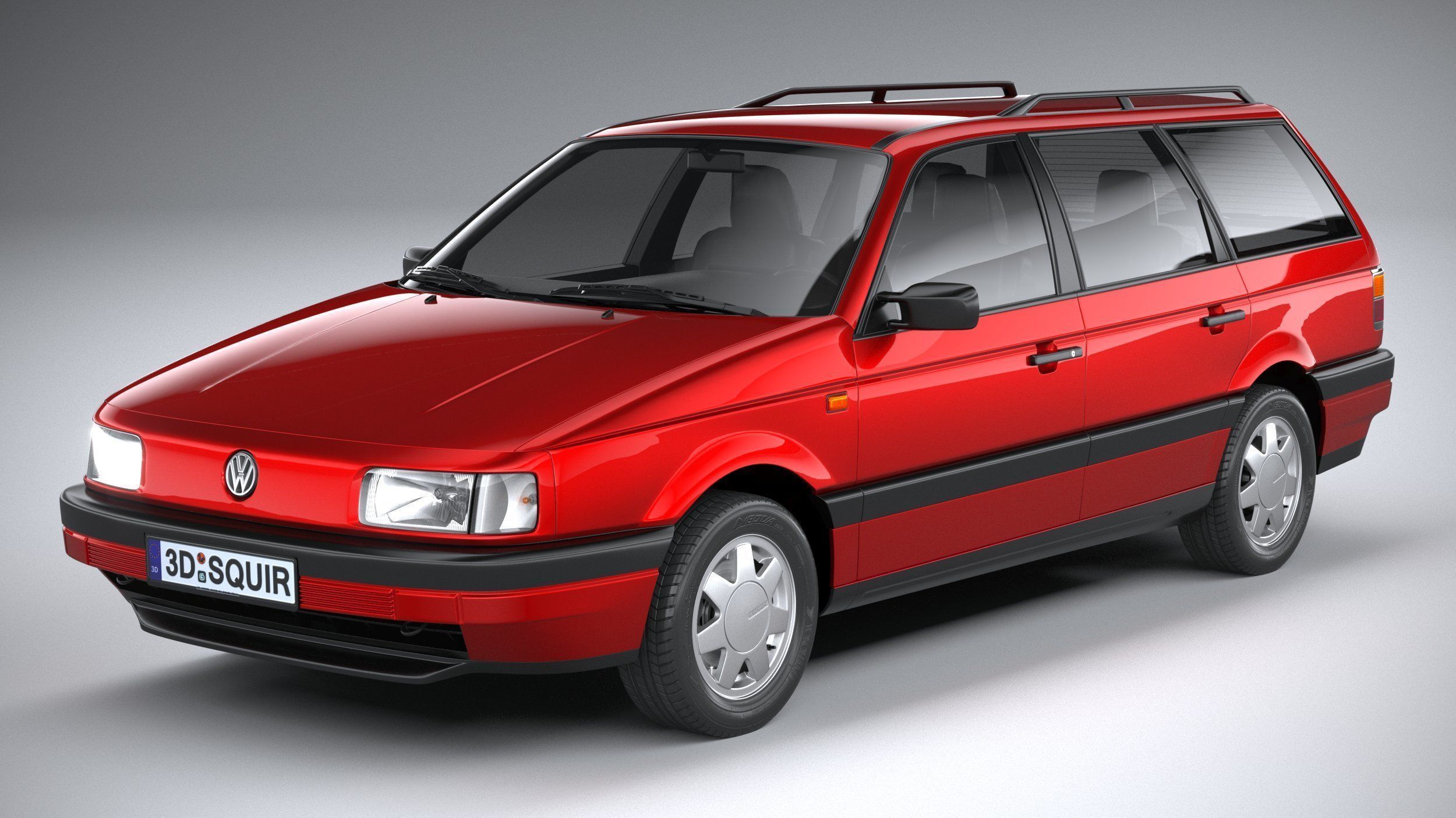 Volkswagen Passat B3 variant 3D model_1