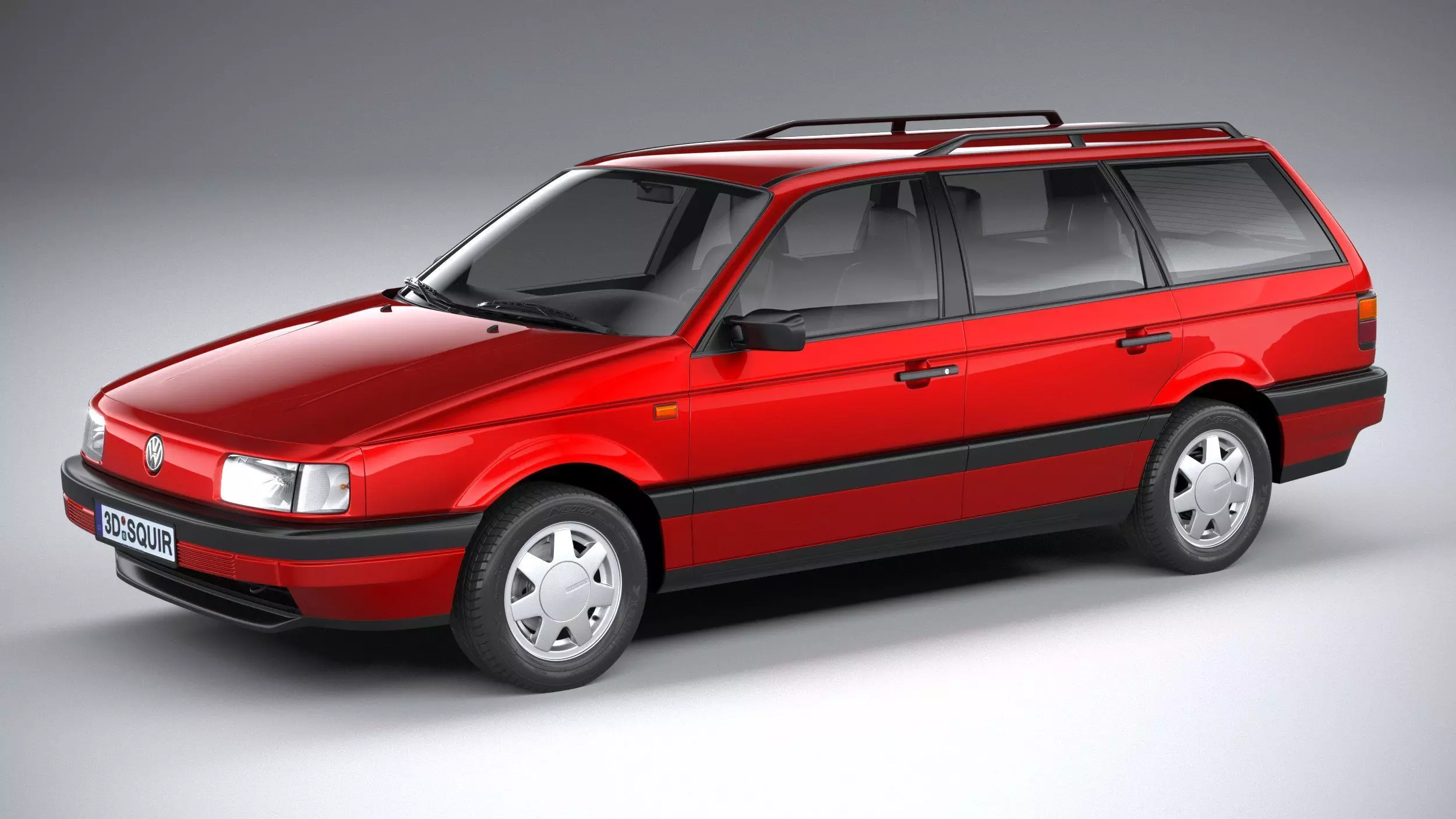 Volkswagen Passat B3 variant 3D model_0