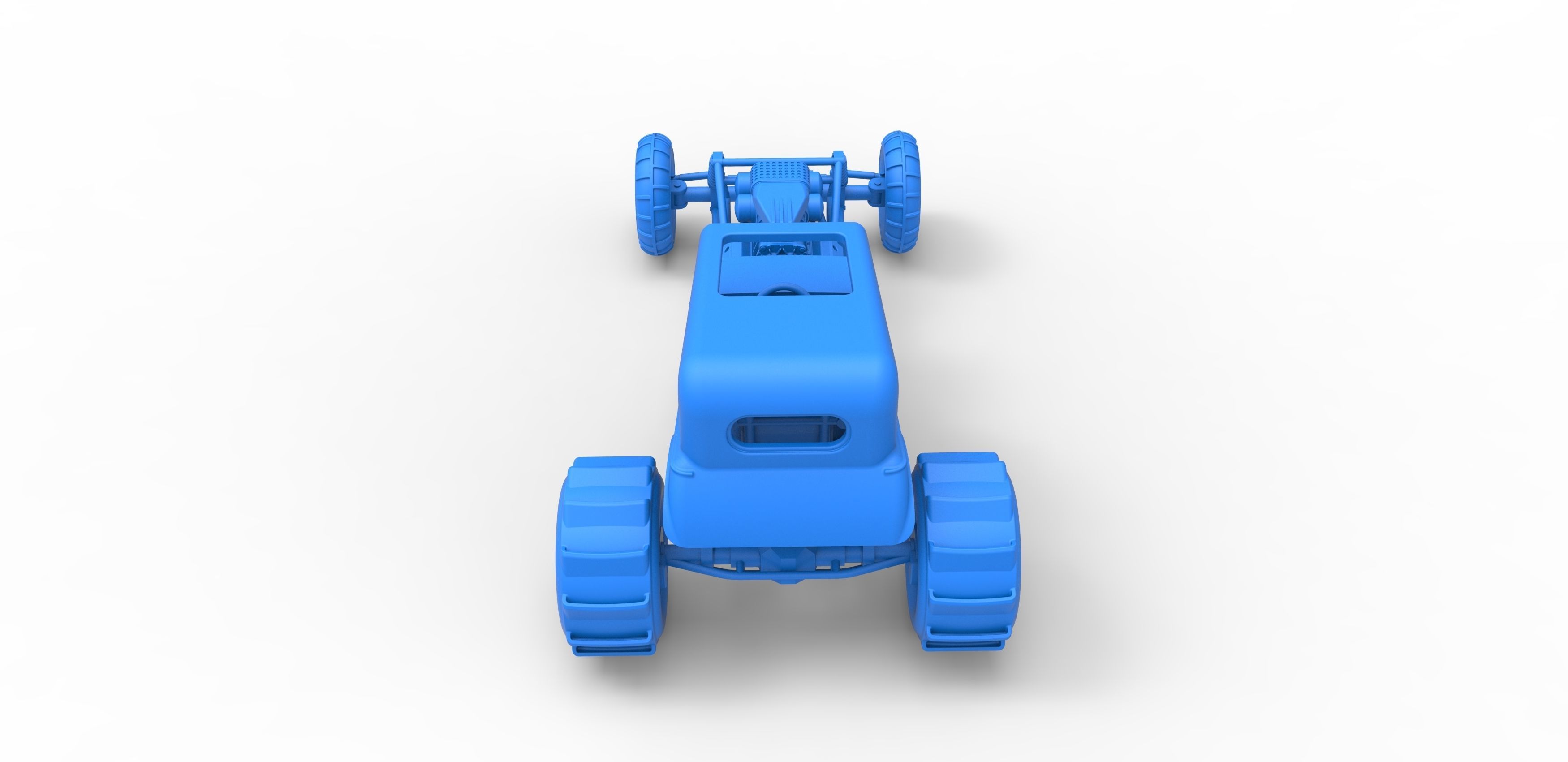  Mud dragster Hot Rod Scale 1 to 25 3D print model_25