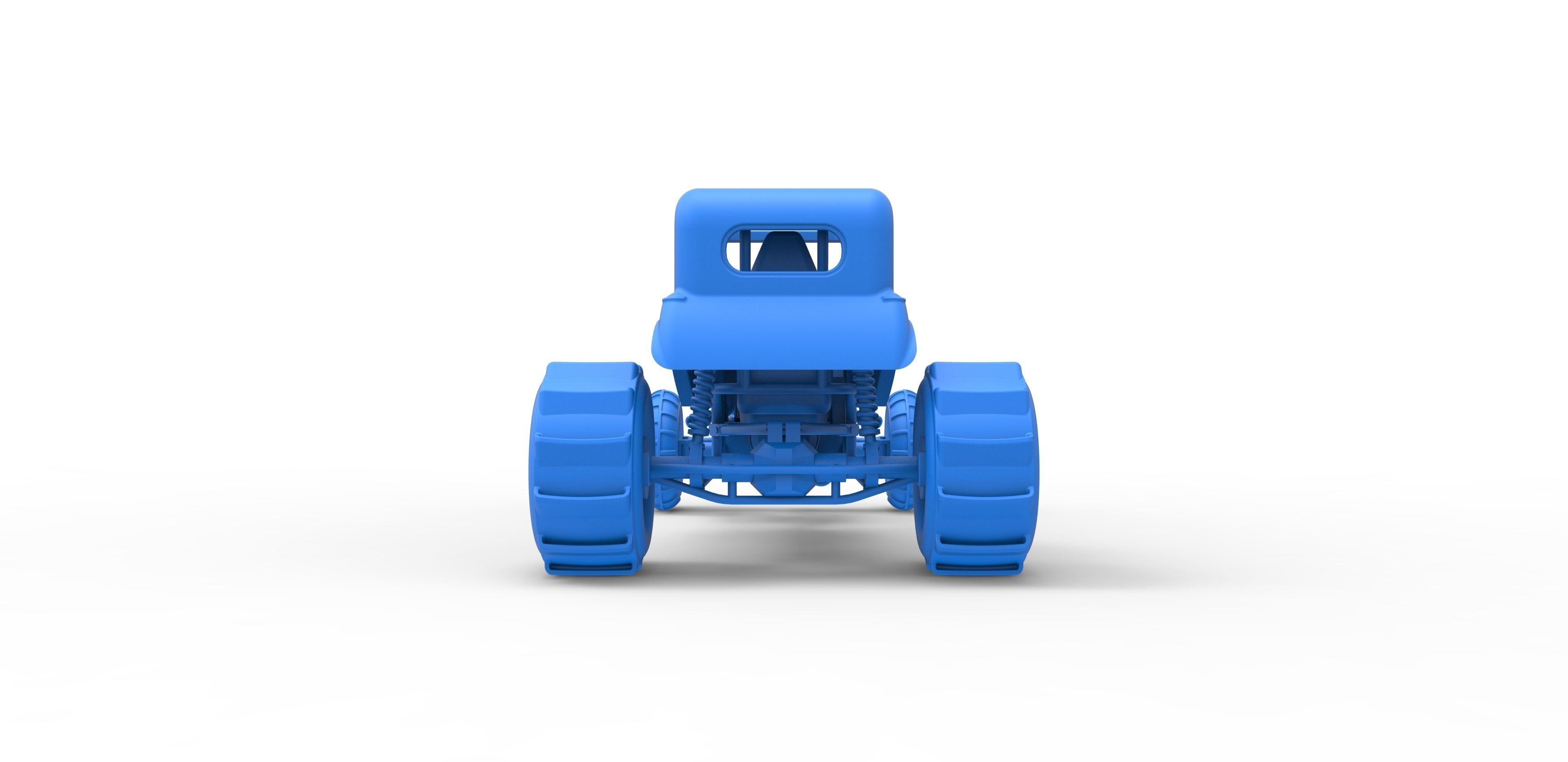  Mud dragster Hot Rod Scale 1 to 25 3D print model_26