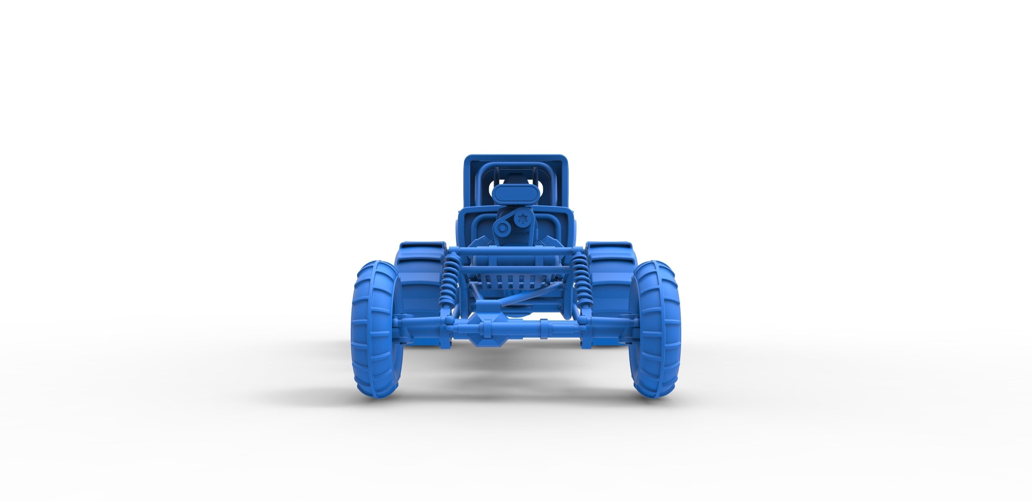  Mud dragster Hot Rod Scale 1 to 25 3D print model_19