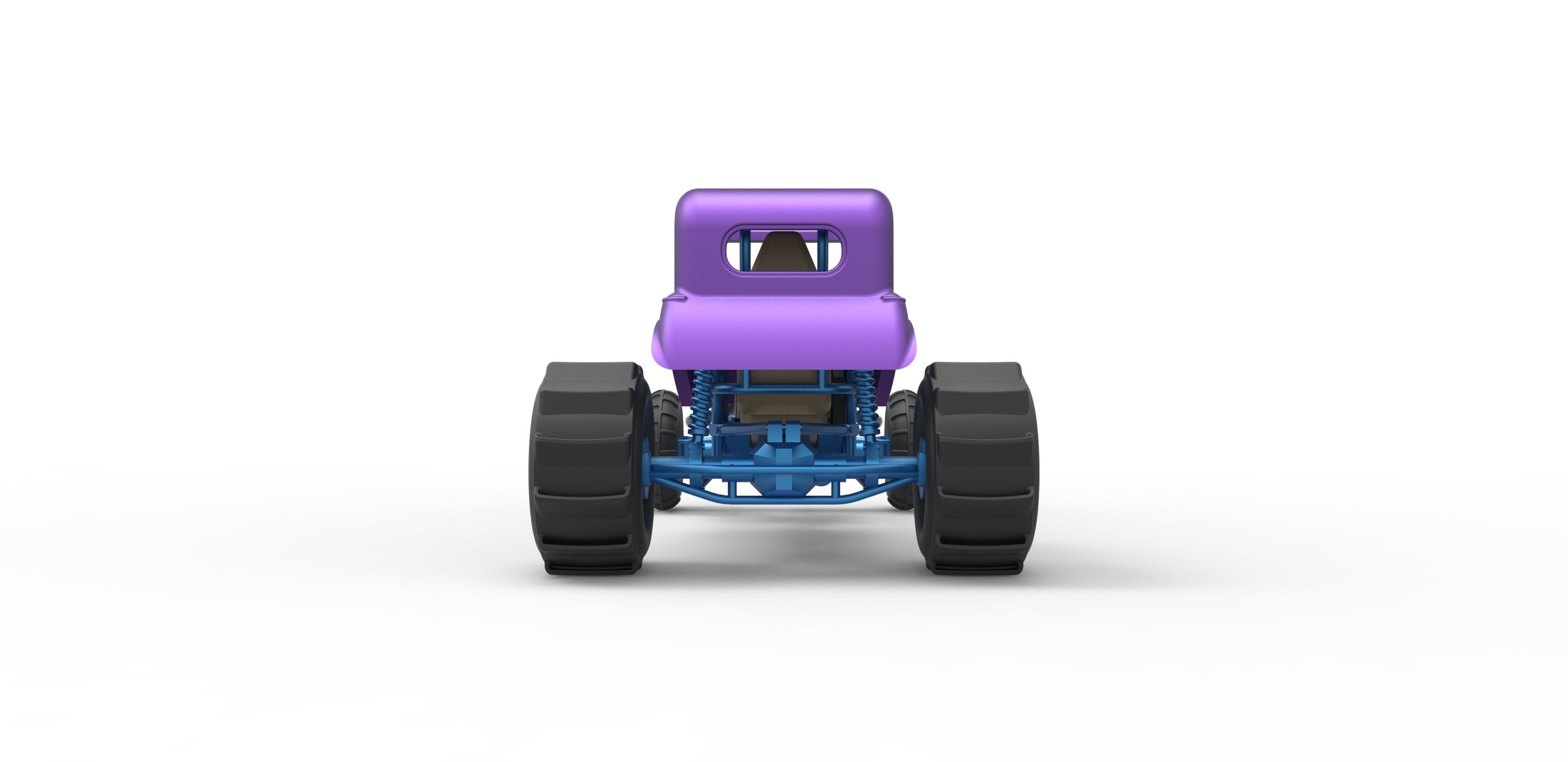  Mud dragster Hot Rod Scale 1 to 25 3D print model_13