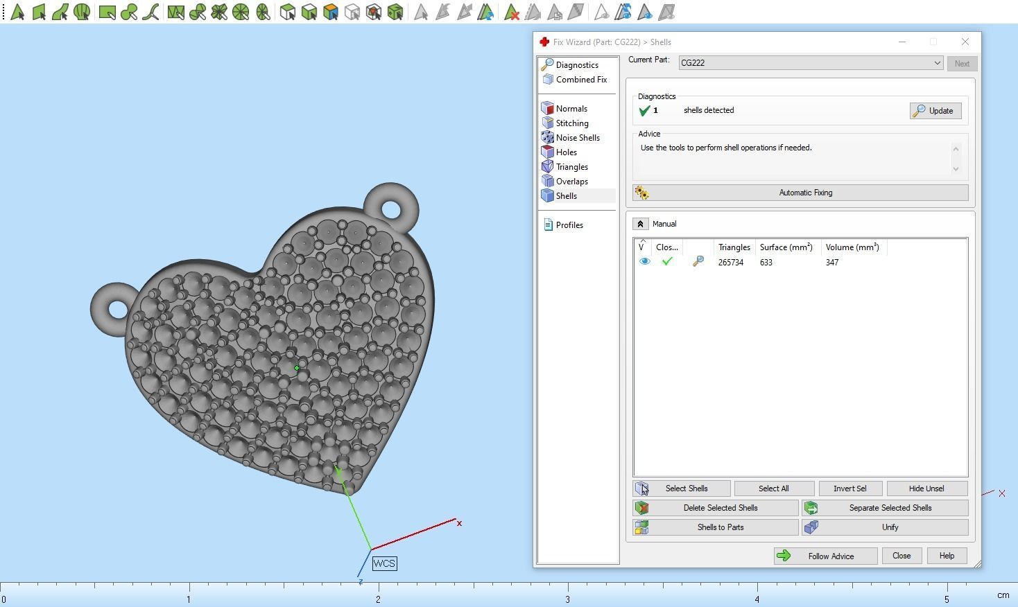 Heart pendant  3D print model_11