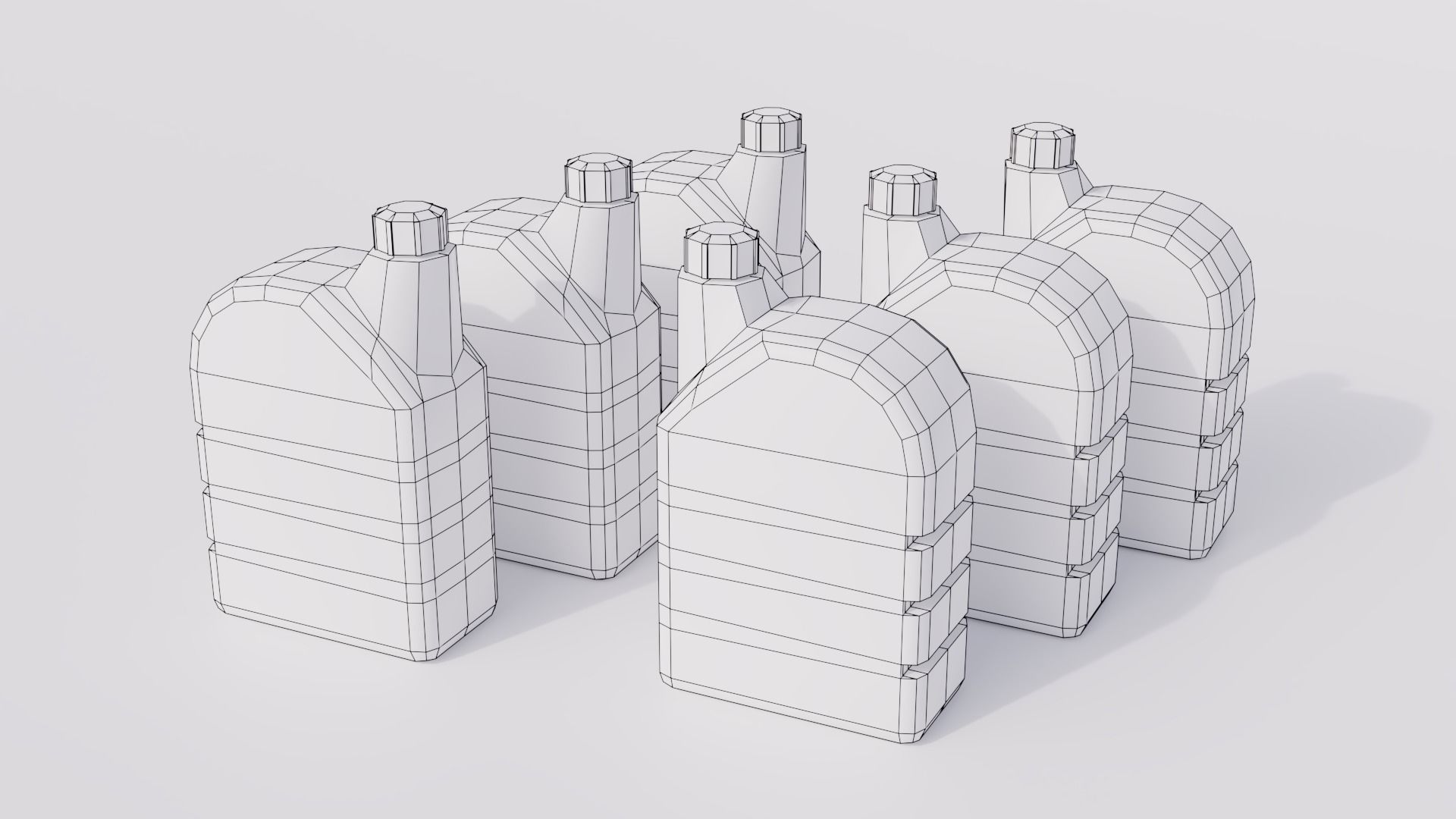 Fuel cans Low-Poly 3d models Low-poly 3D model_11