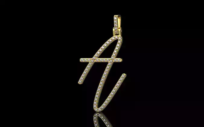 Pendant Letter A model 143