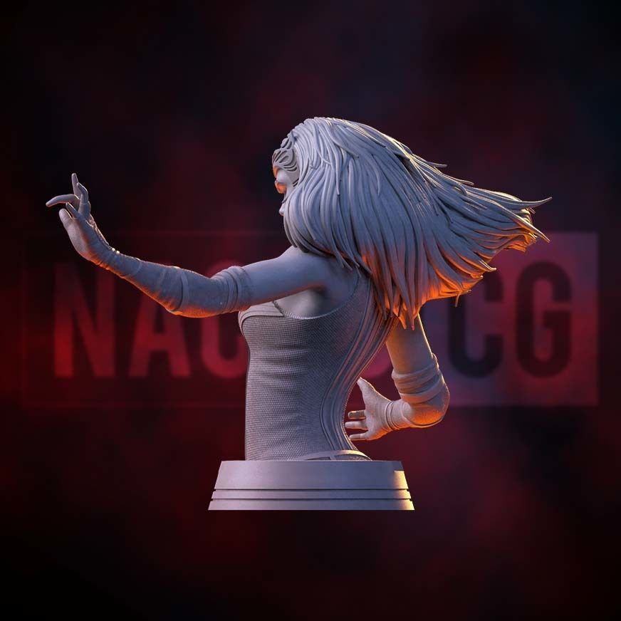 Fan art Scarlet Witch - Wanda Bust Version 3D print model_3