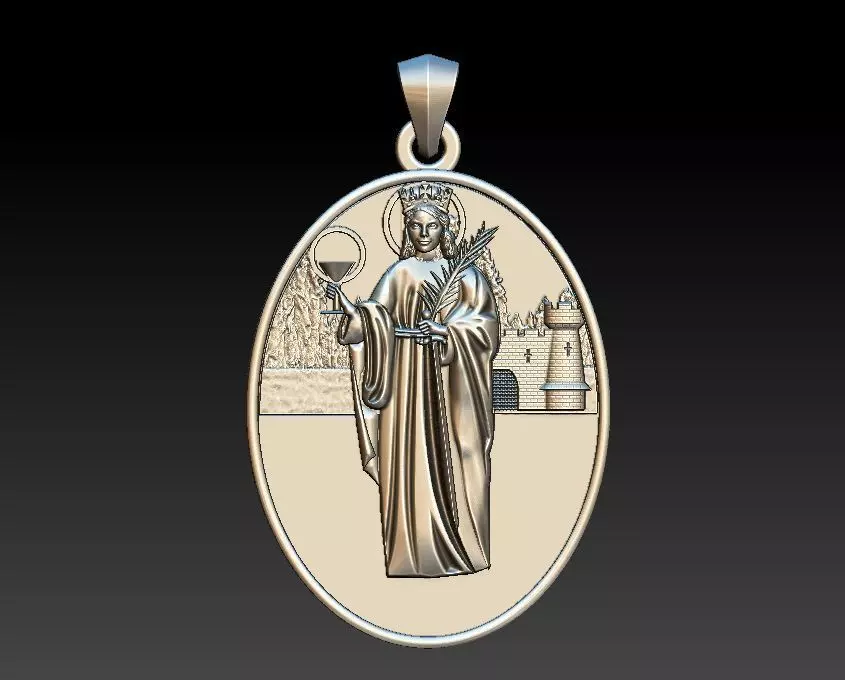 Saint Barbara - Santa 3D print model