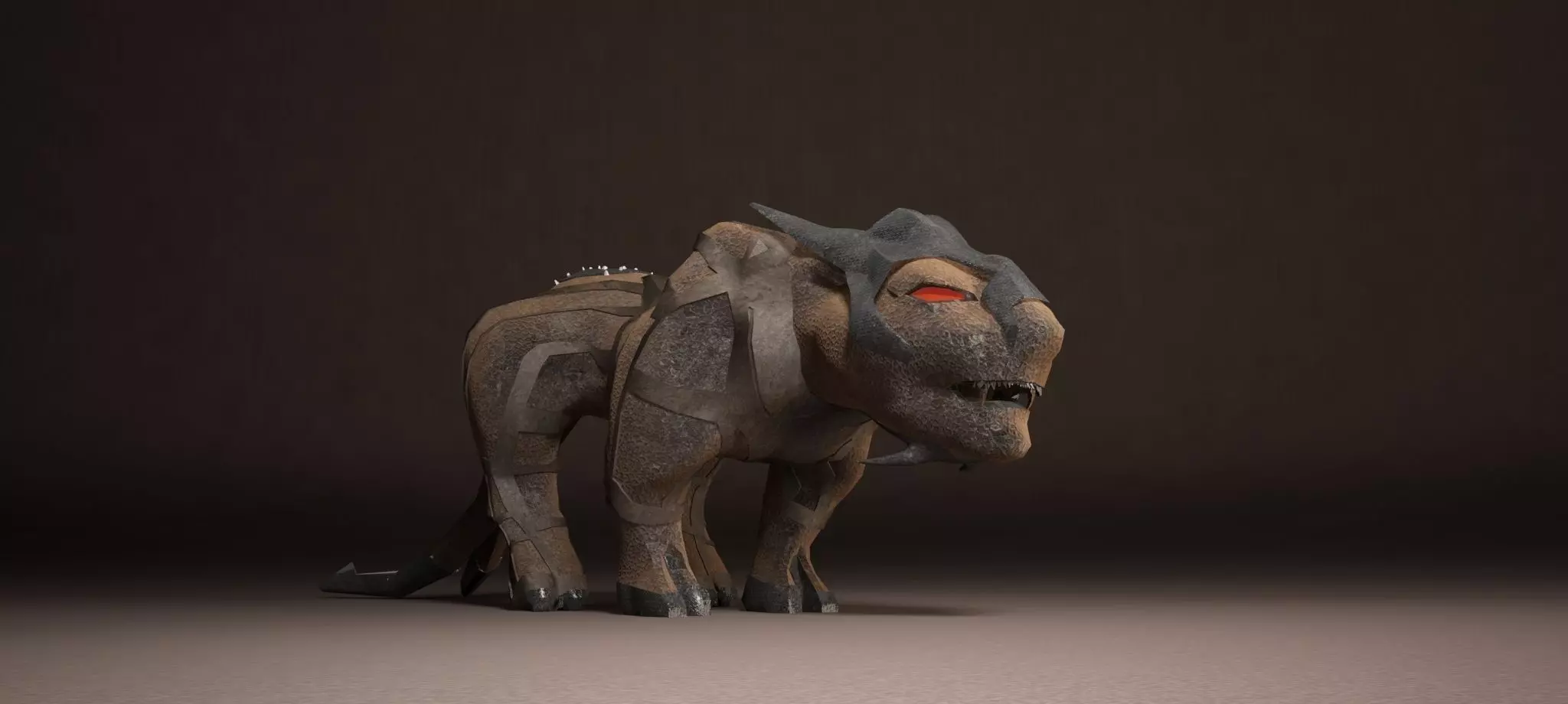 puma-1 dinosaur Low-poly 3D model_0