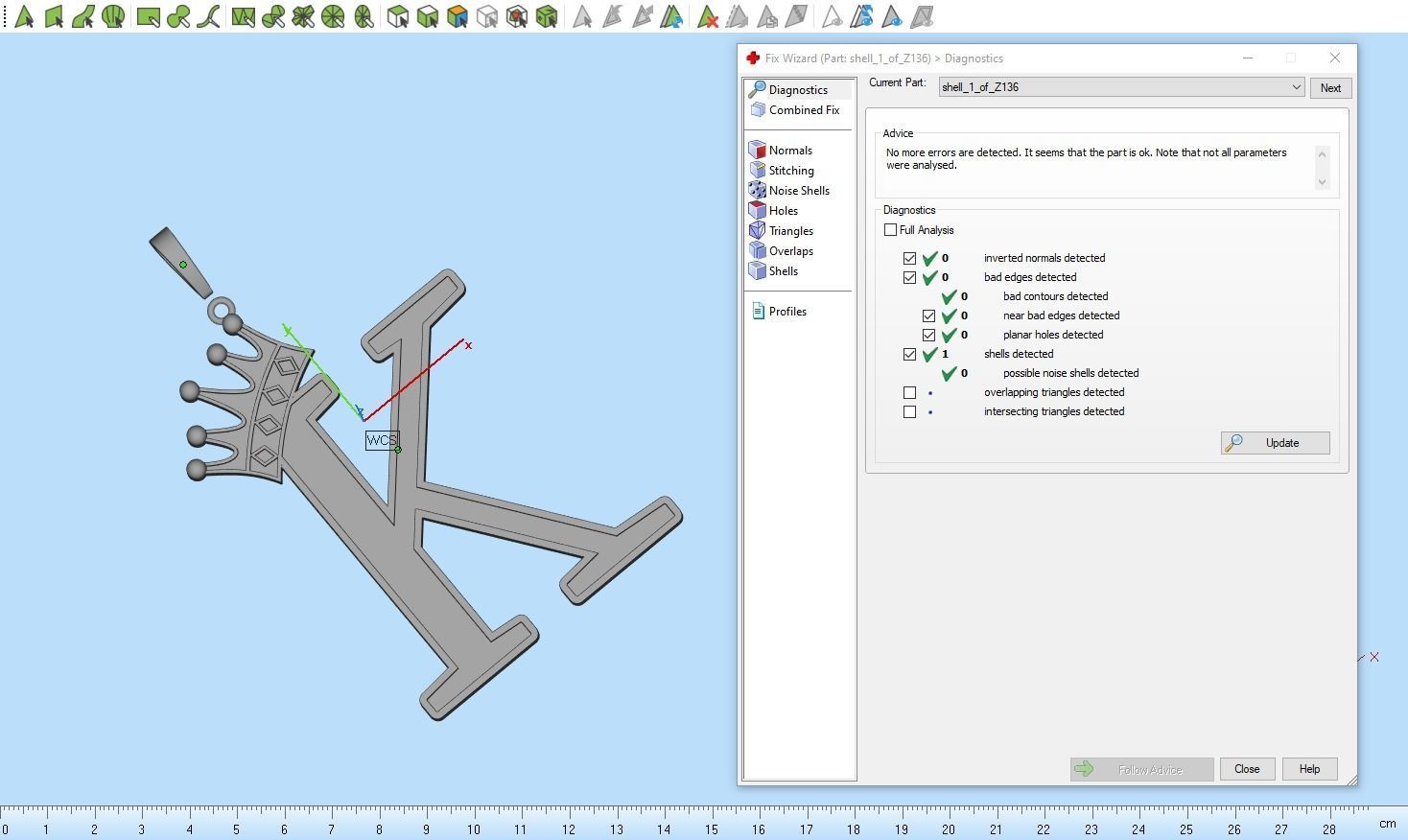 Letter K pendant 3D print model_4