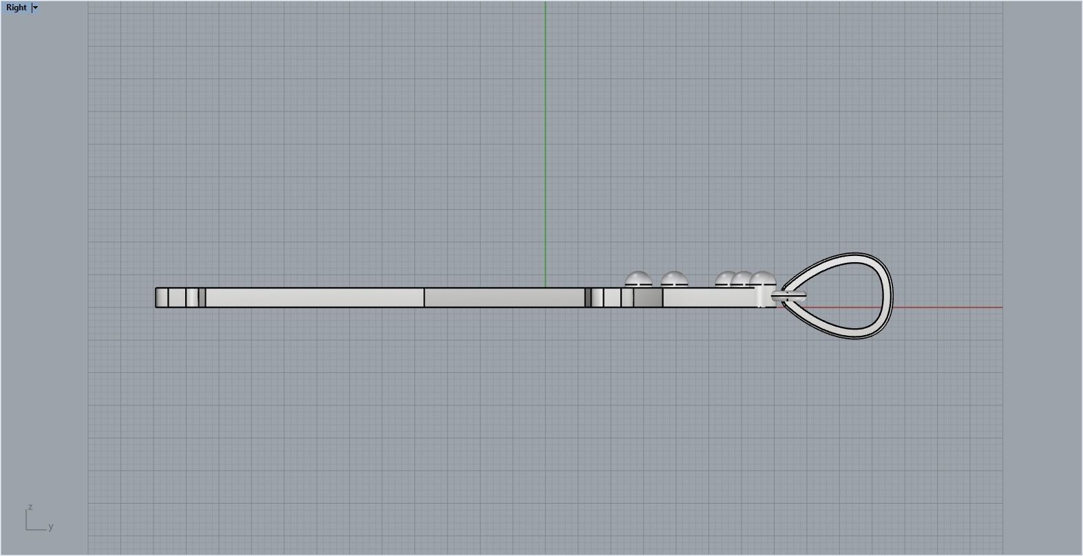 Letter K pendant 3D print model_9