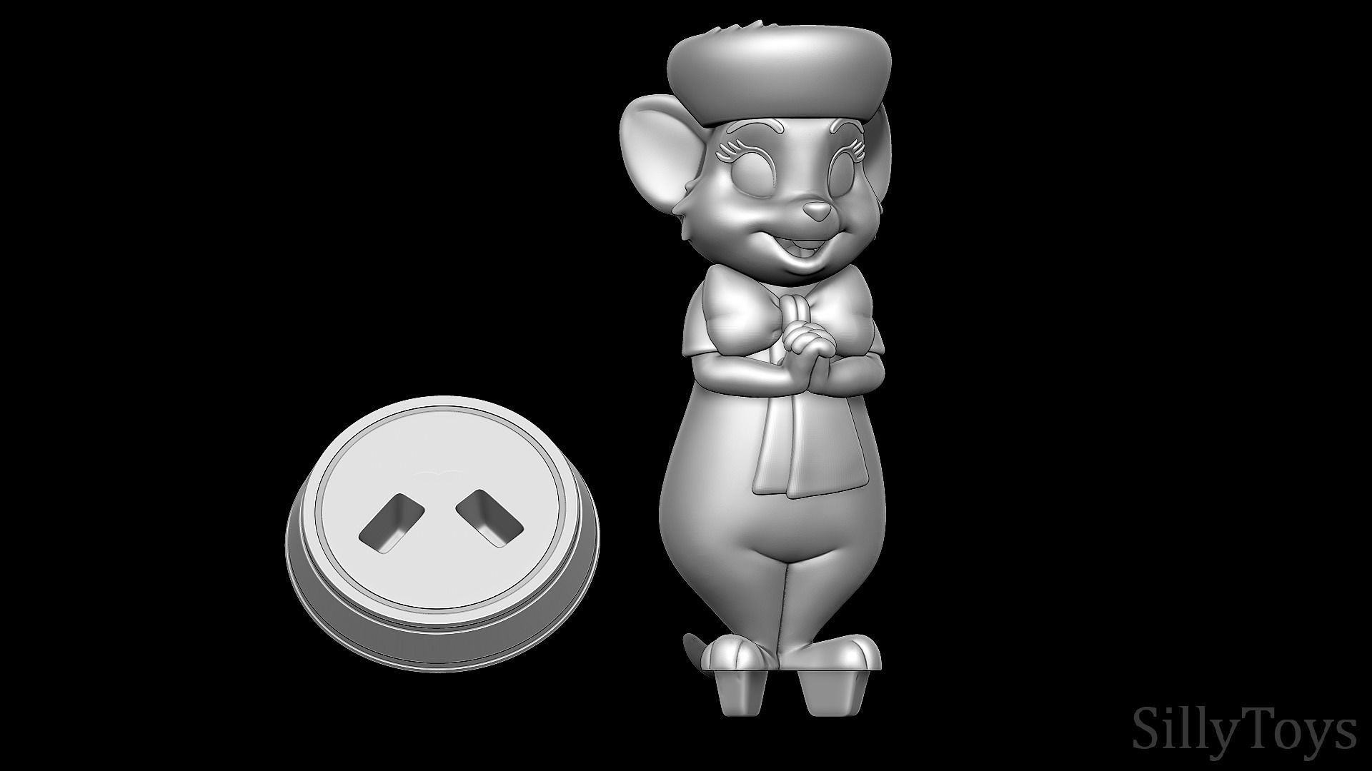 Miss Bianca - The Rescuers 3D print model_8