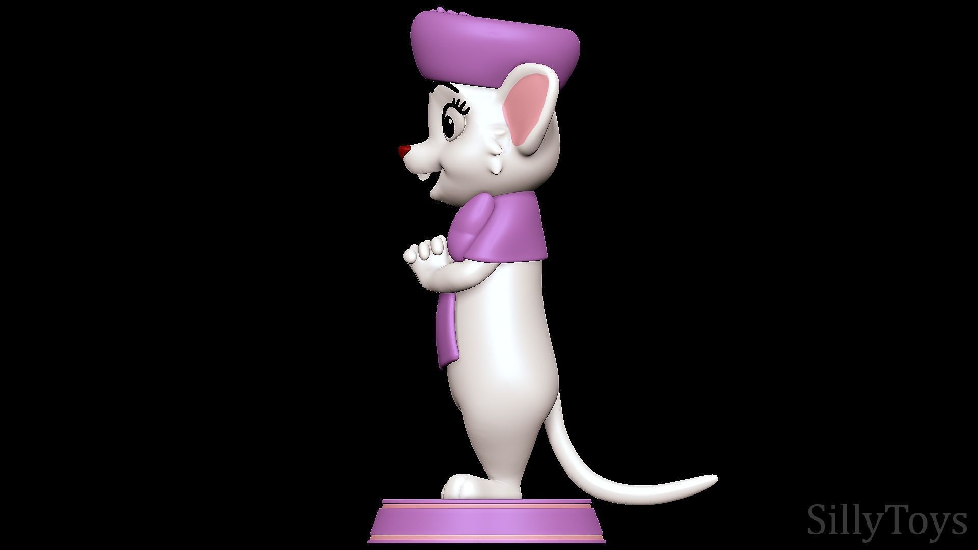 Miss Bianca - The Rescuers 3D print model_3