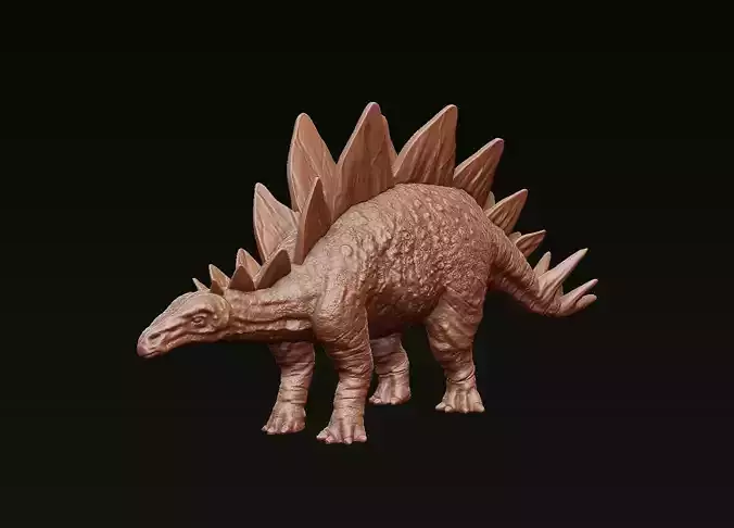 Stegosaurus dinosaur 3D print model