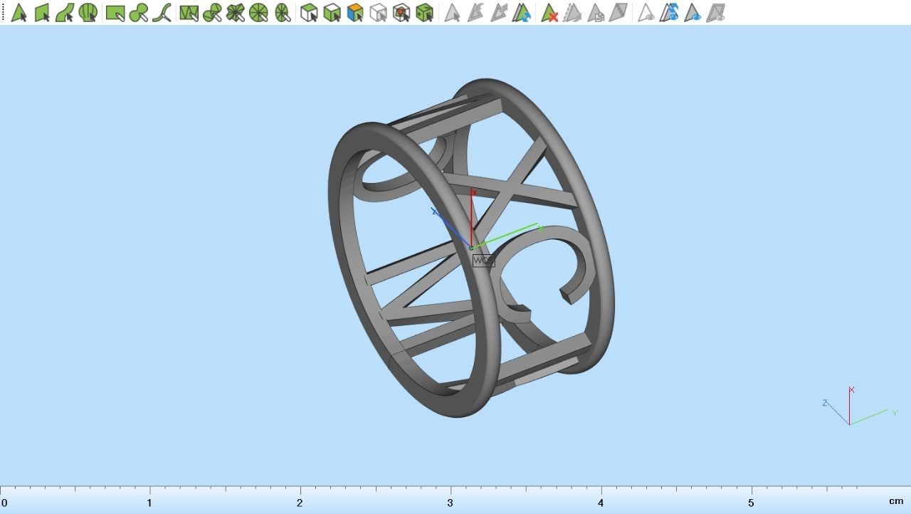 jewelry ring 1999 M CM XC IX 3D print model_16