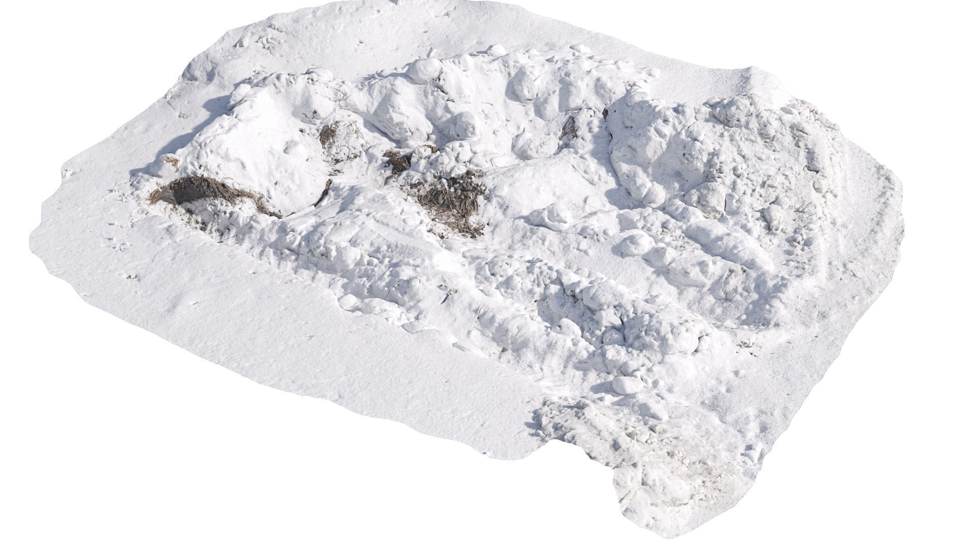 Hole in the snow 2 3D model_2