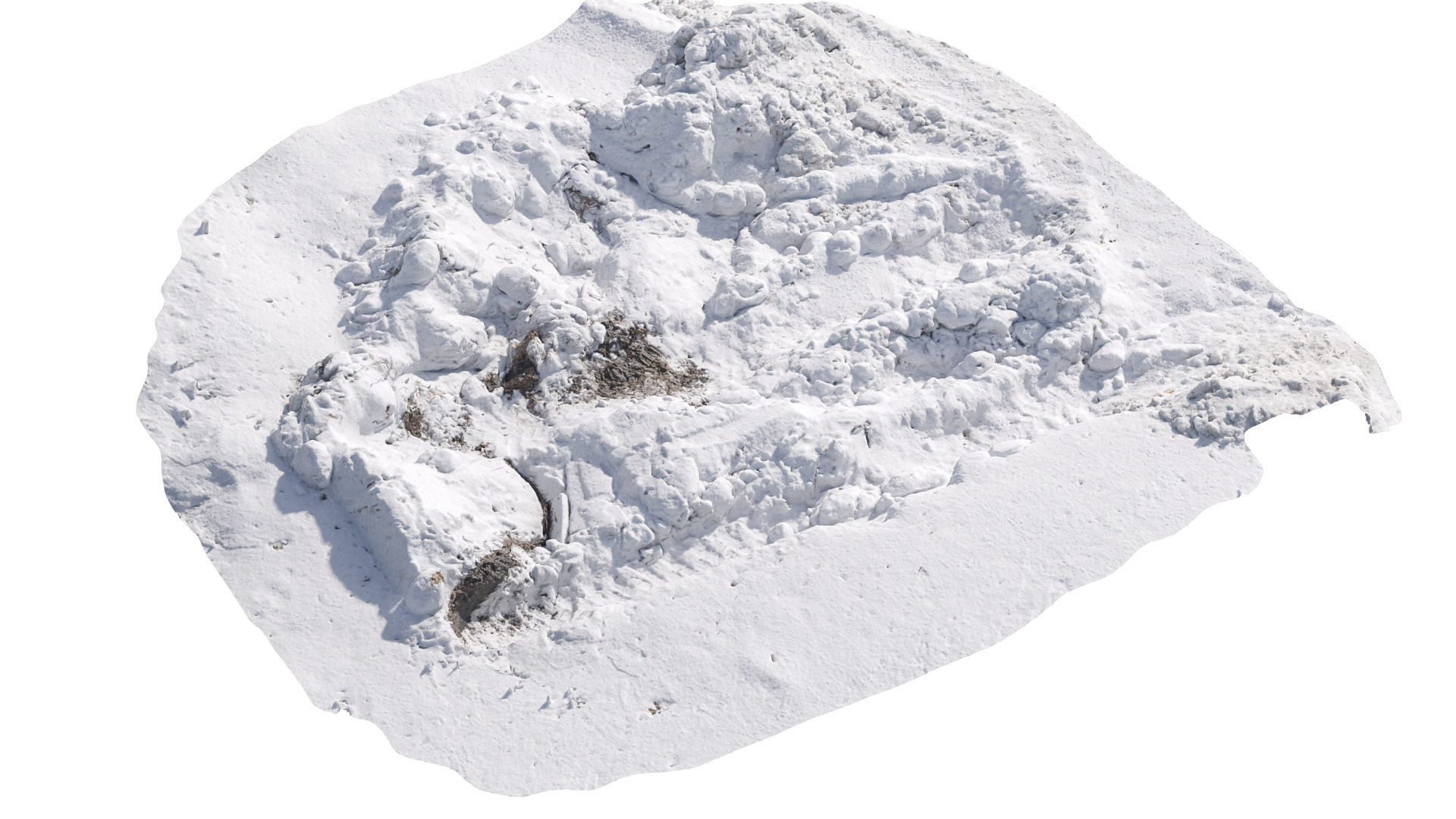 Hole in the snow 2 3D model_1