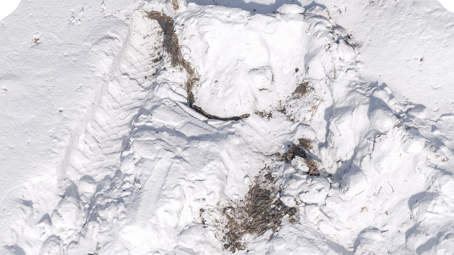 Hole in the snow 2 3D model_4