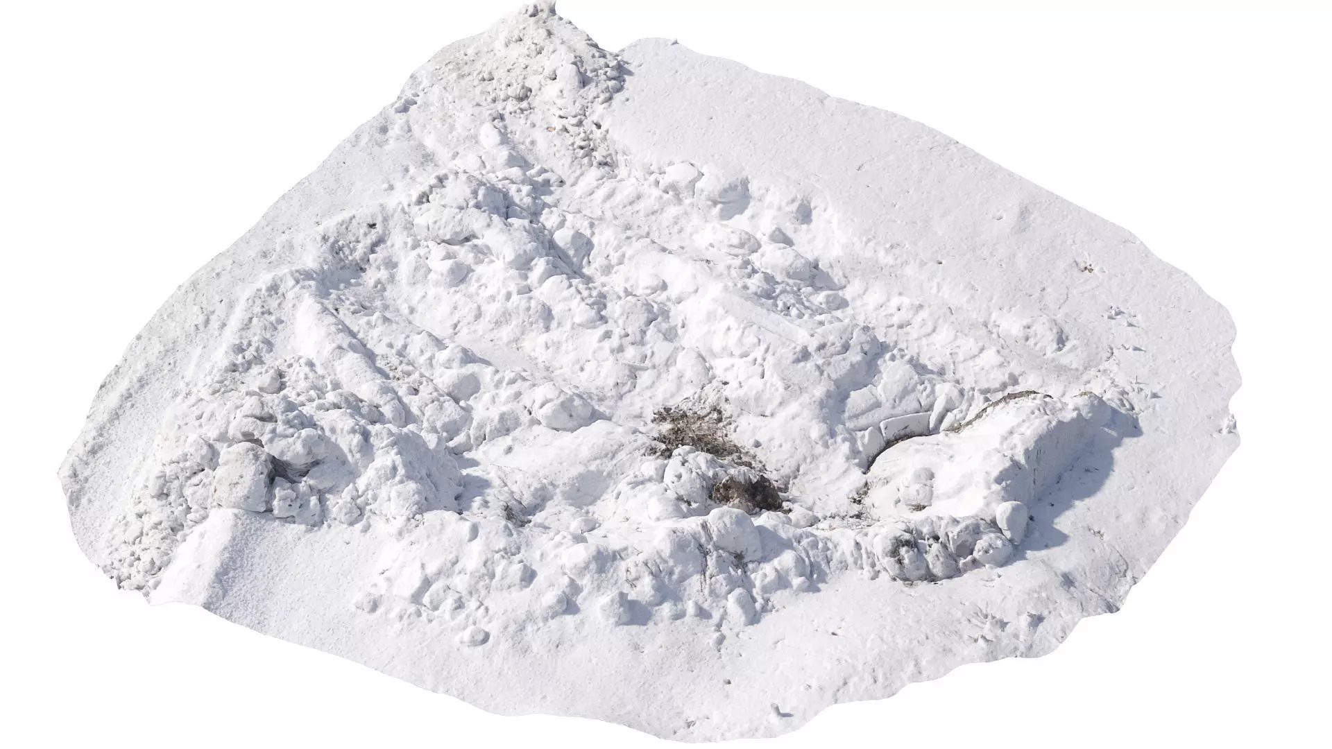 Hole in the snow 2 3D model_0