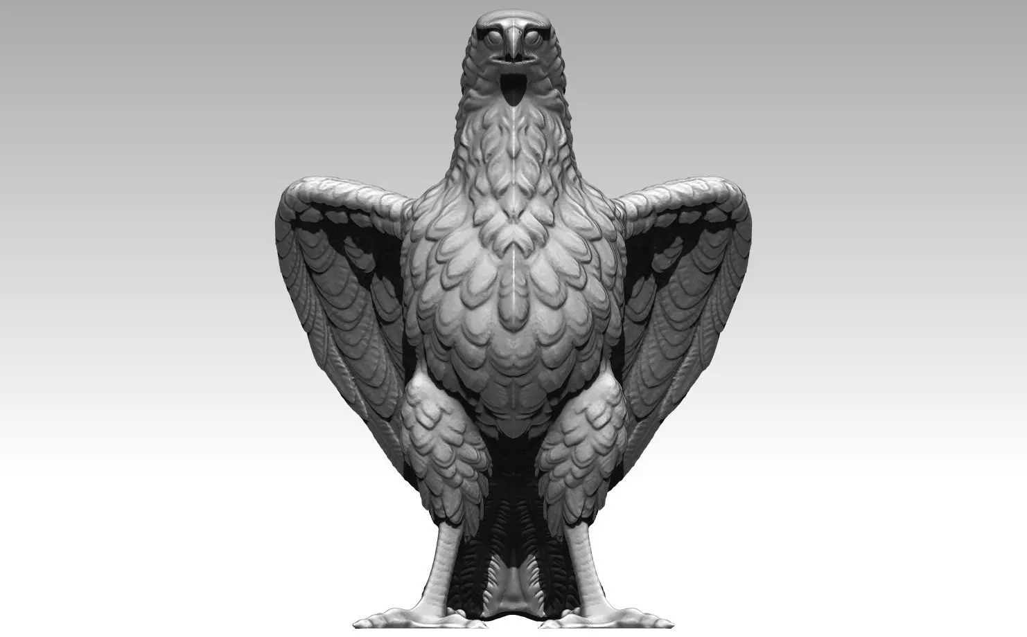 Eagle High detailed  3D print model_0