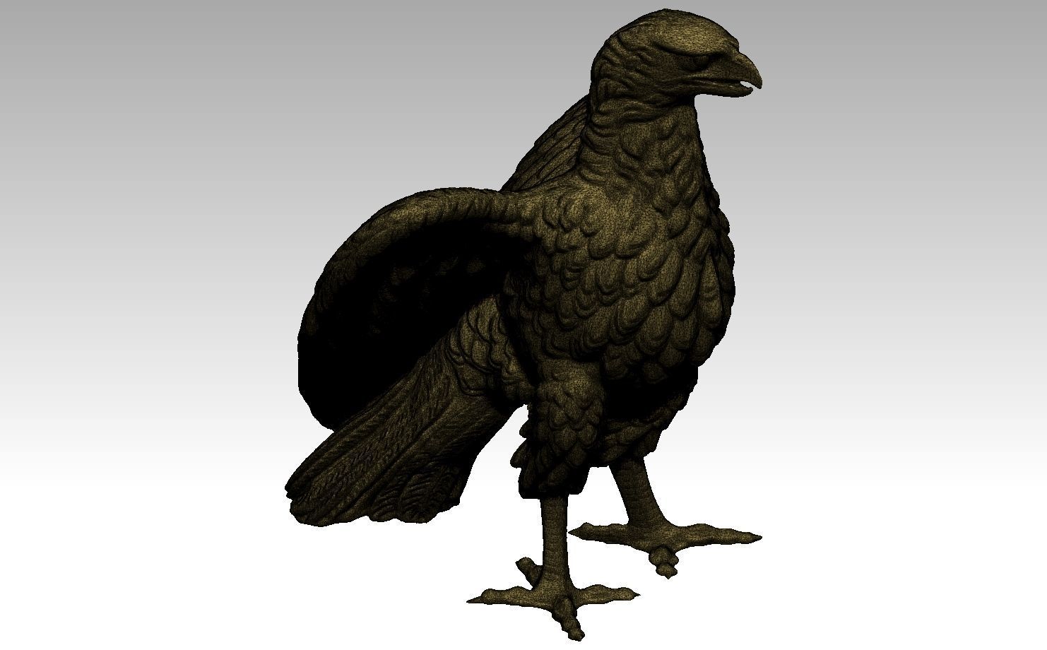 Eagle High detailed  3D print model_3