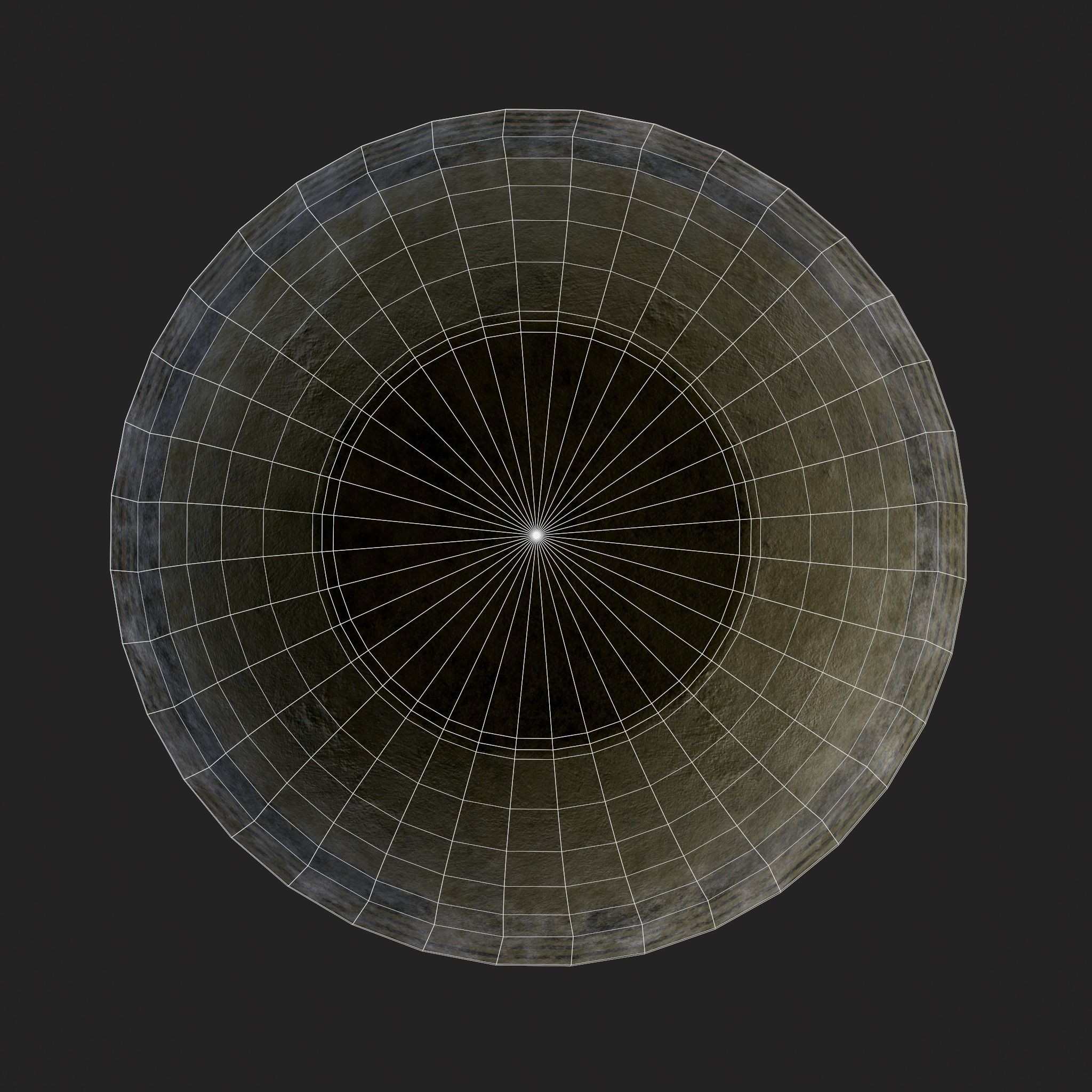 Storage Jar with Mountain Goats Low-poly 3D model_8