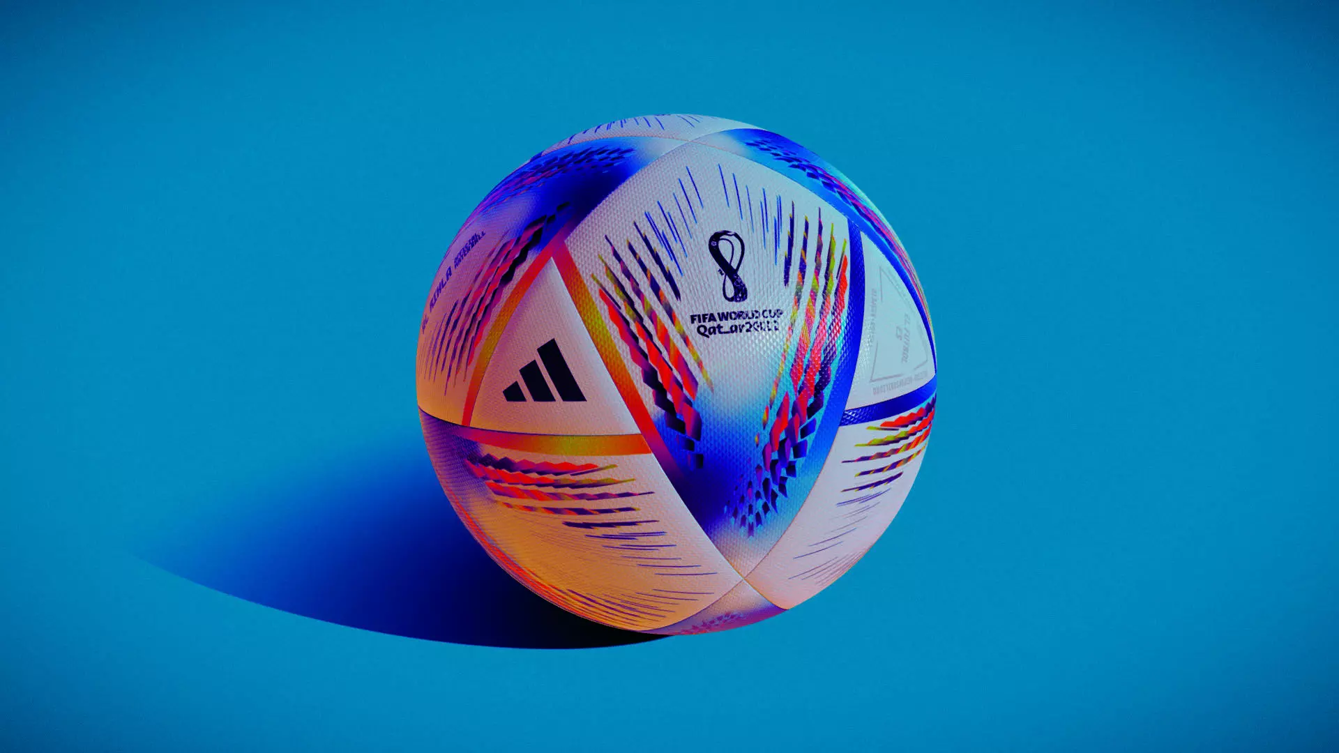 Al Rhila Qatar 2022 world cup ball Low-poly 3D model