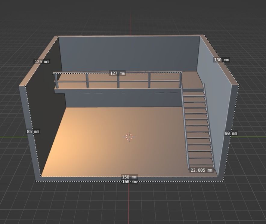 GARAGE DIORAMA 1-64 3D print model_1