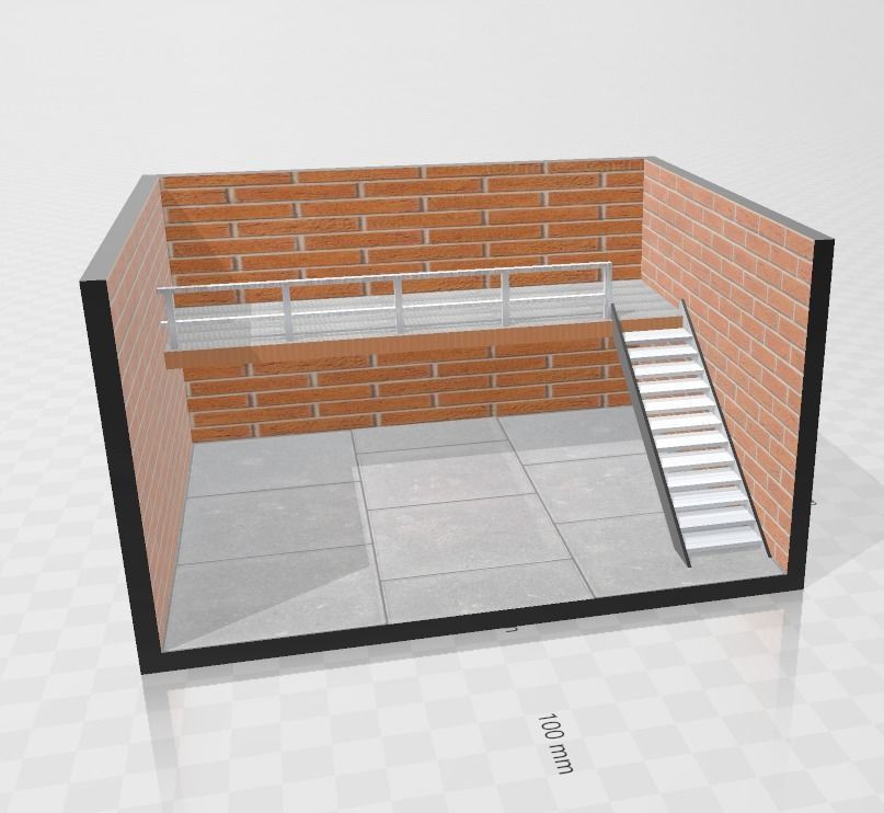 GARAGE DIORAMA 1-64 3D print model_2