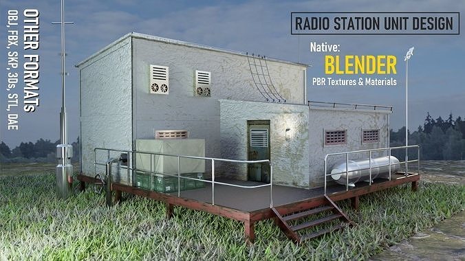 Radio Unit Low-poly 3D model