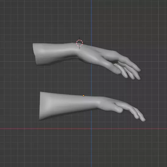 El hand Free low-poly 3D model