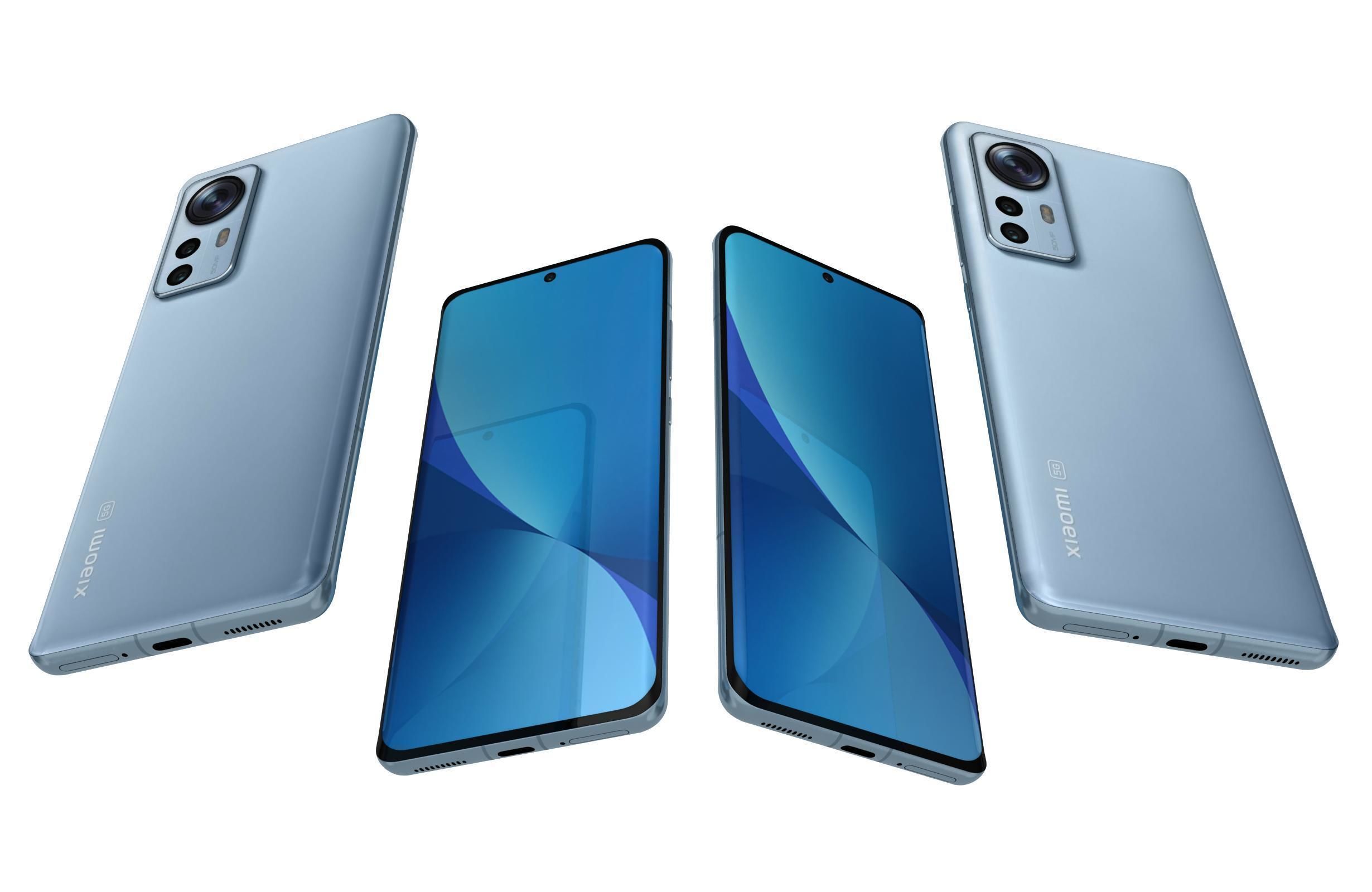 Xiaomi 12 Blue 3D model_4