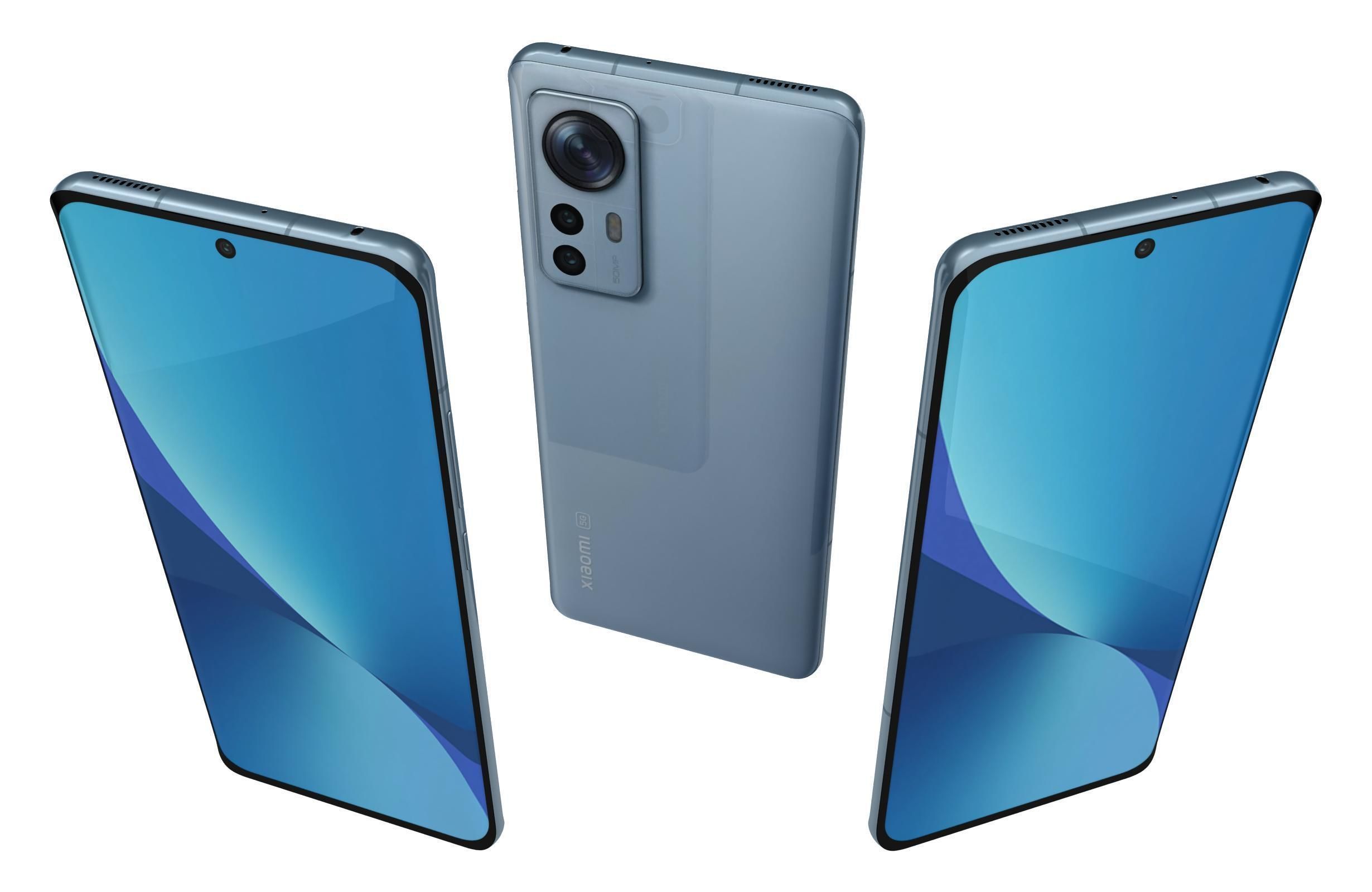 Xiaomi 12 Blue 3D model_1