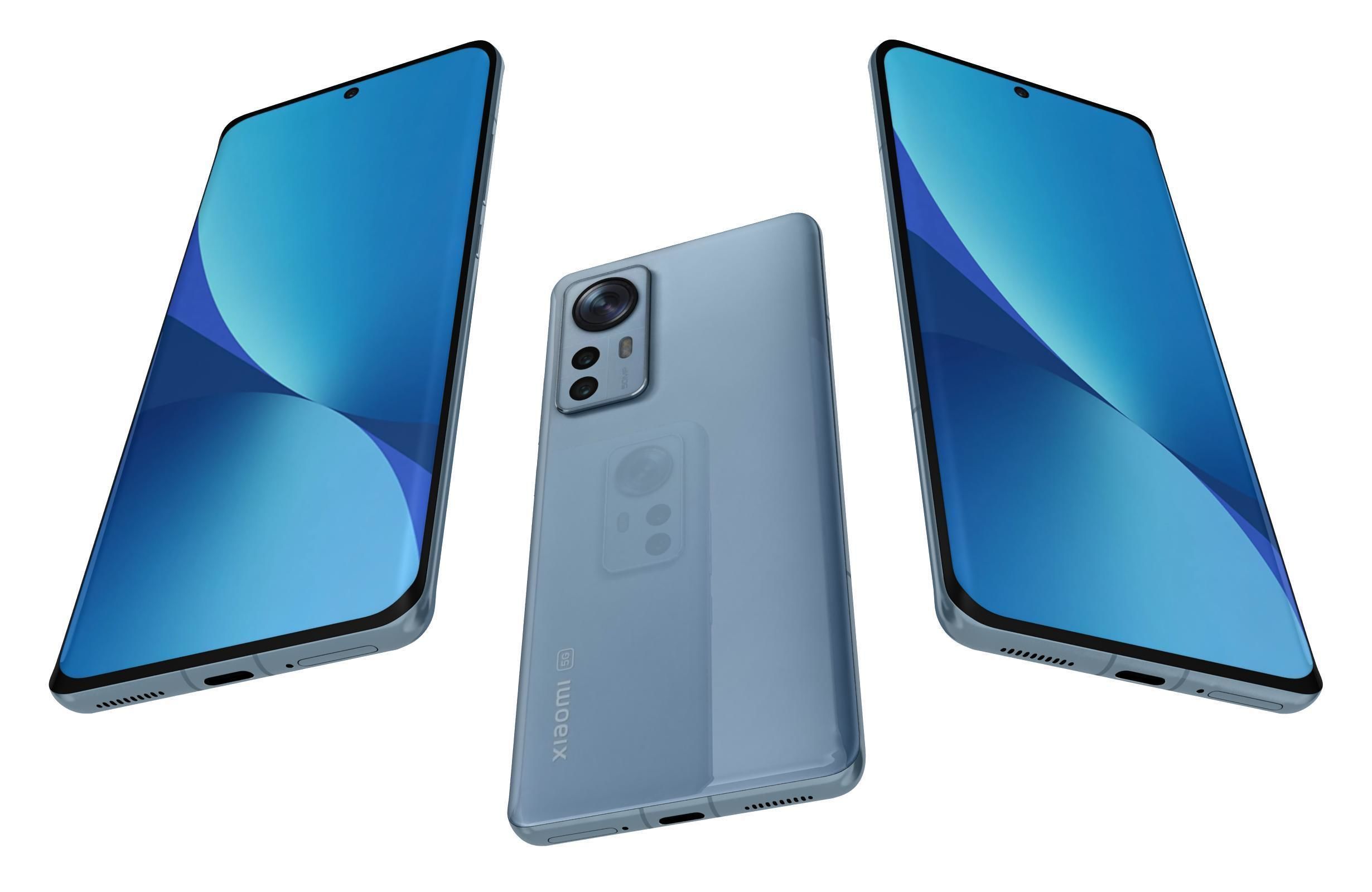 Xiaomi 12 Blue 3D model_2